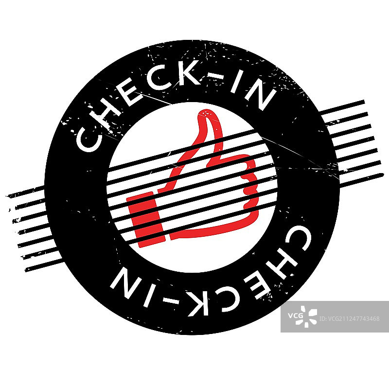 登记入住橡胶印章图片素材