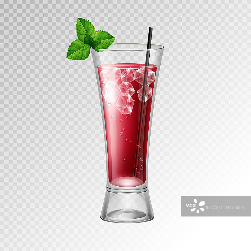 逼真的血腥玛丽鸡尾酒杯图片素材