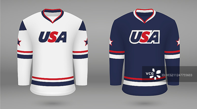 逼真风格冰球套装图片素材