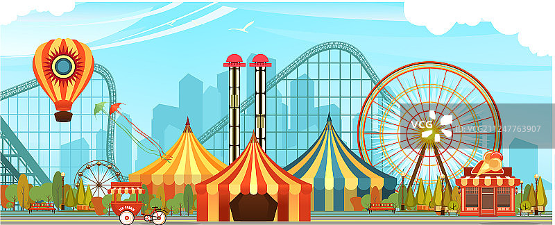 游乐园马戏团图片素材