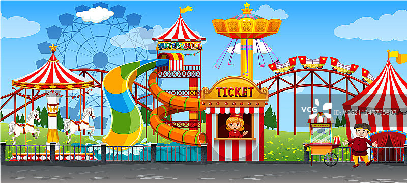 有趣的马戏团模板图片素材