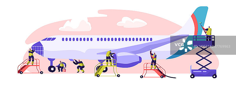 飞机维修服务banner图片素材