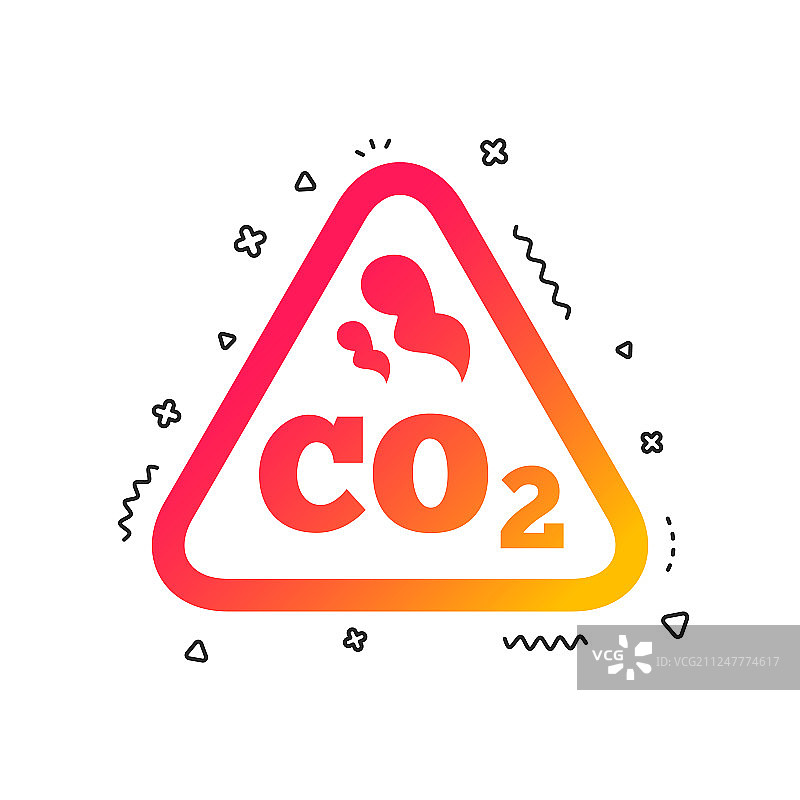 二氧化碳分子式符号化学图标图片素材