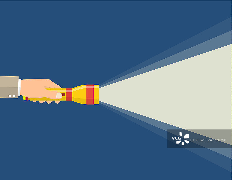 手持手电筒图片素材