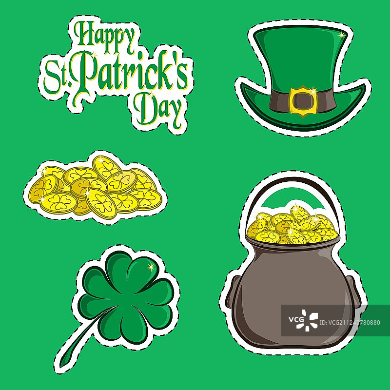 设计元素和剪贴簿对象套装图片素材