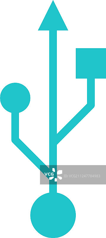 USB端口通用串行总线标志图片素材