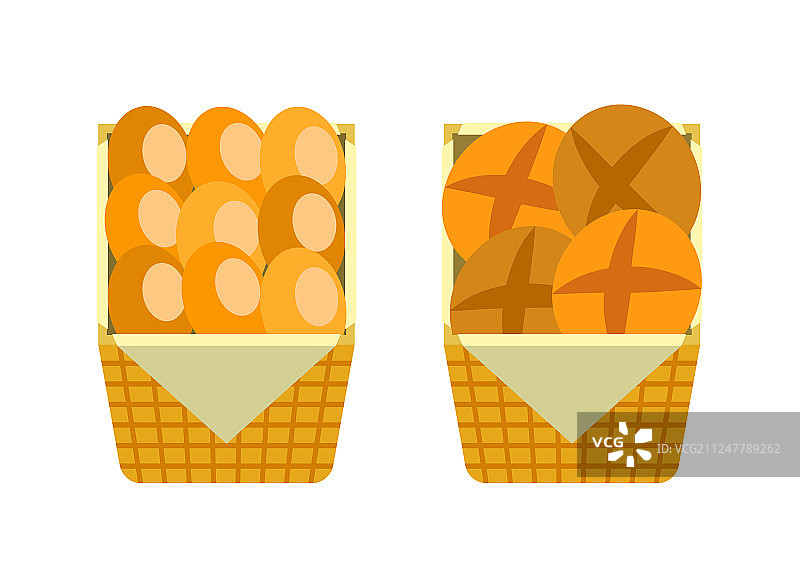 面包店市场的面包和面包卷展示图片素材