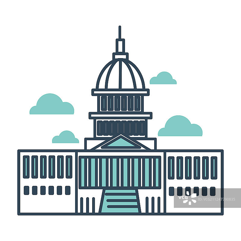 美国国会大厦图片素材