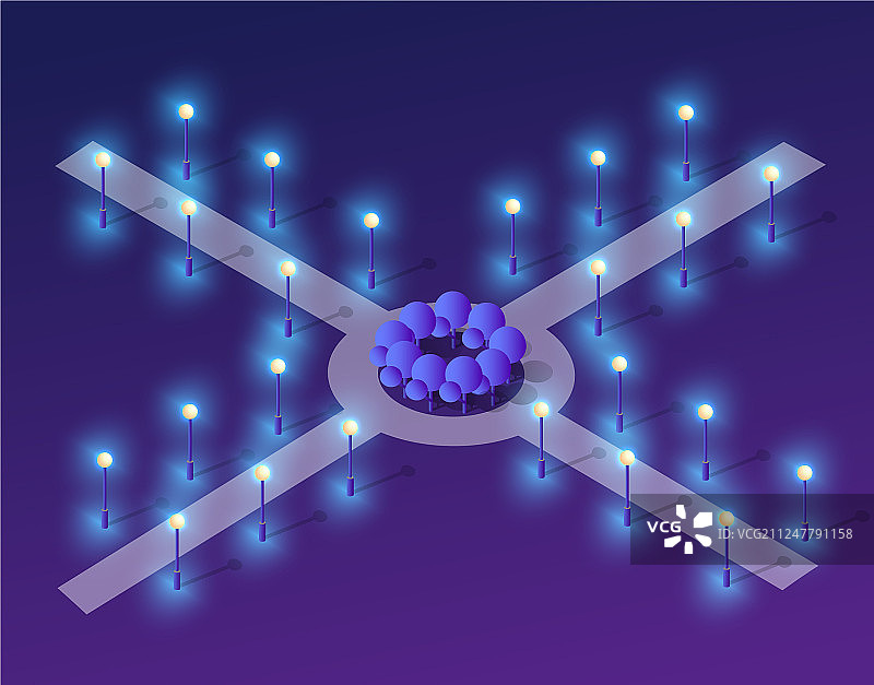 未来主义2.5D设计图片素材