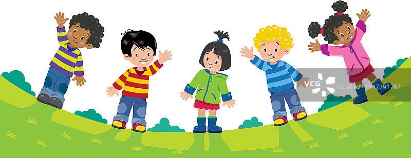 带儿童和背景的儿童设计模板图片素材