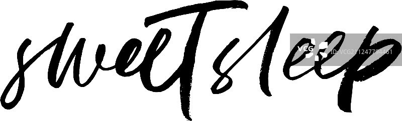 甜蜜睡眠短语图片素材