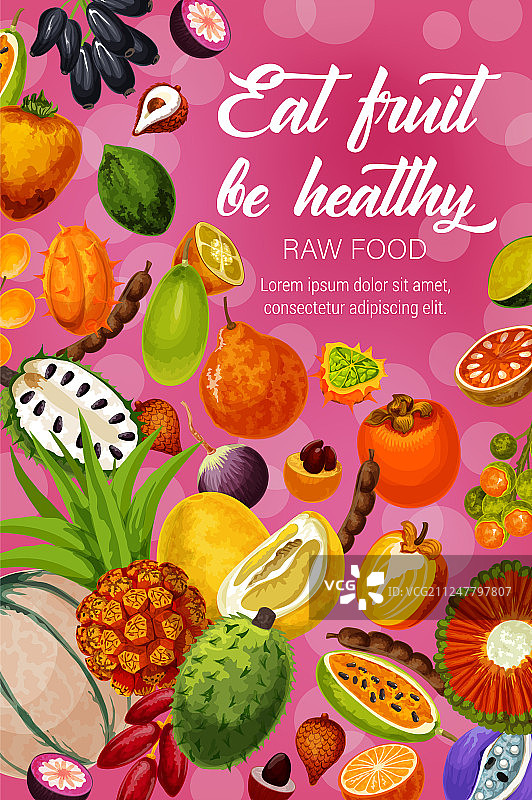 热带异域水果丰收图片素材