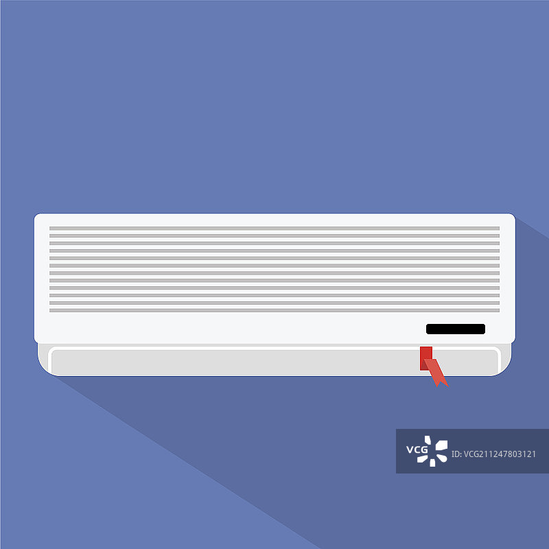 一组优秀的扁平空调图标图片素材