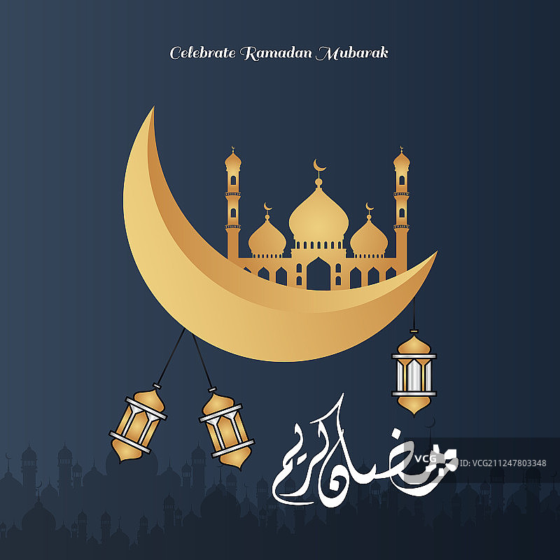 斋月主题贺卡图片素材