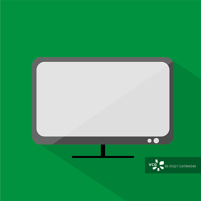 带扁平图标的电视图标集图片素材