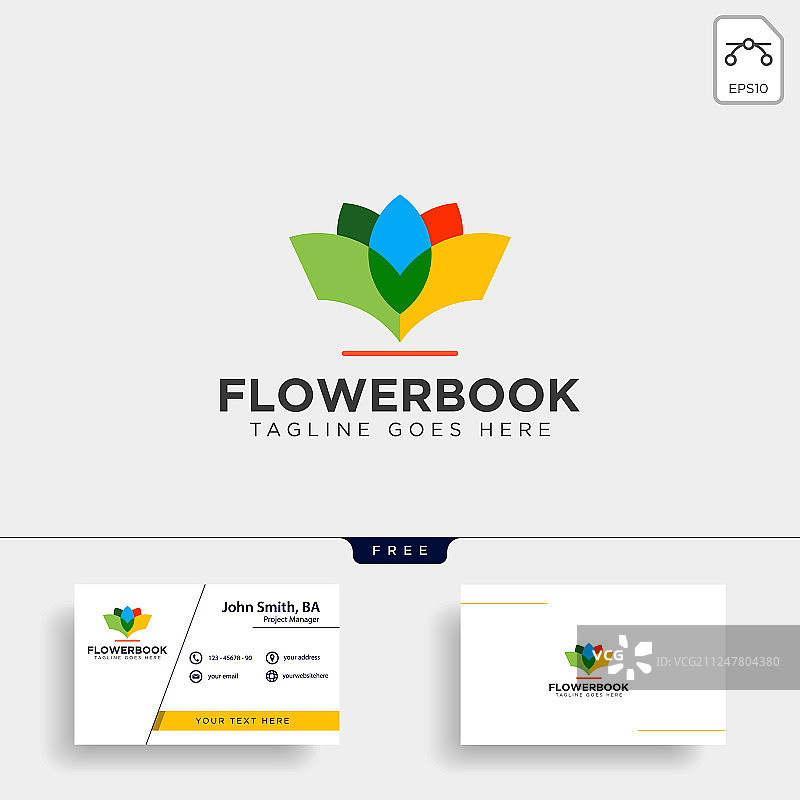 树木植物花卉书籍教育线条标志图片素材