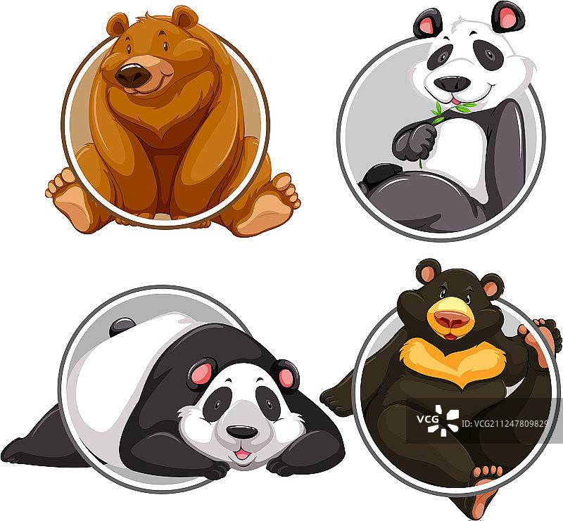 不同的熊banner图片素材