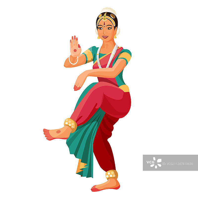 婆罗多舞女舞者图片素材