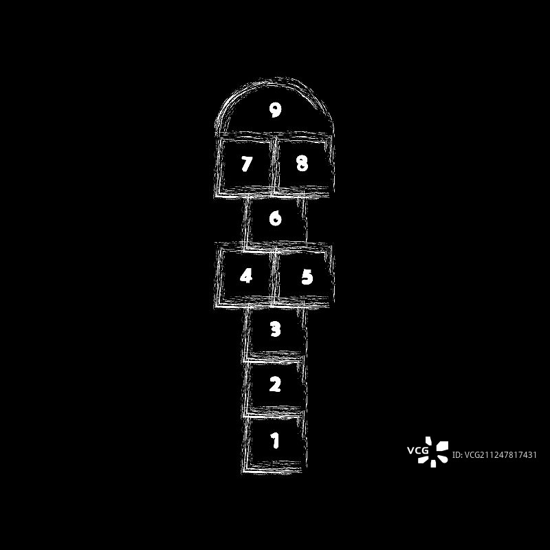 跳房子游戏图片素材