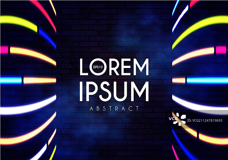 彩色抽象霓虹光束背景图片素材