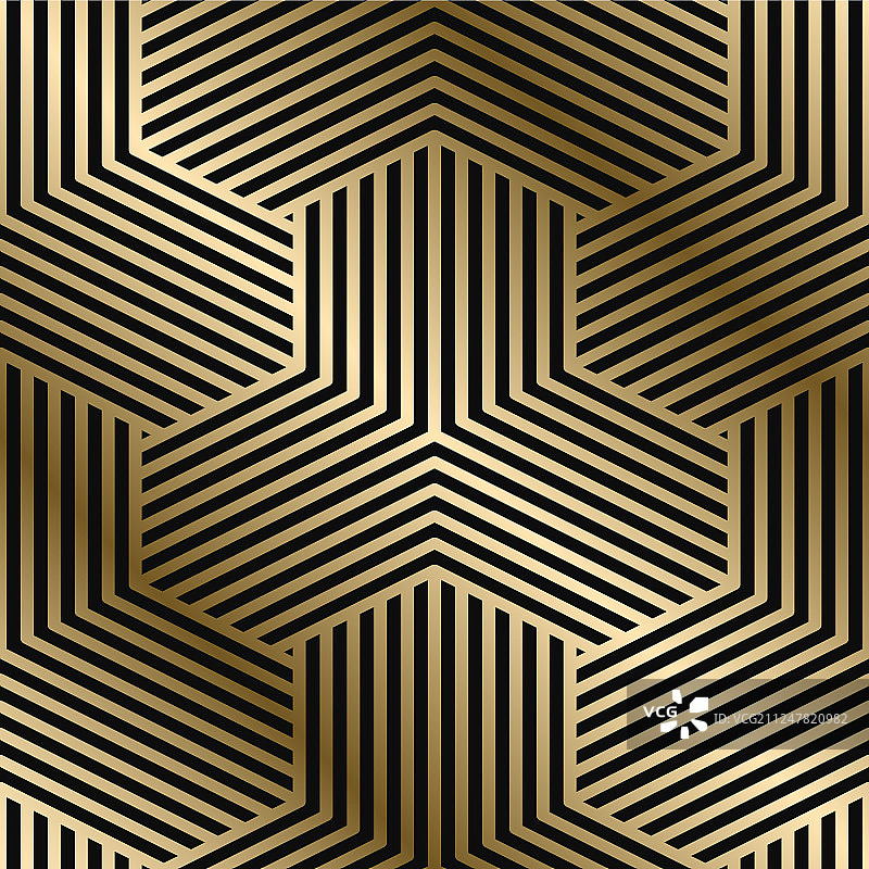 几何条纹图案-奢华无缝设计图片素材