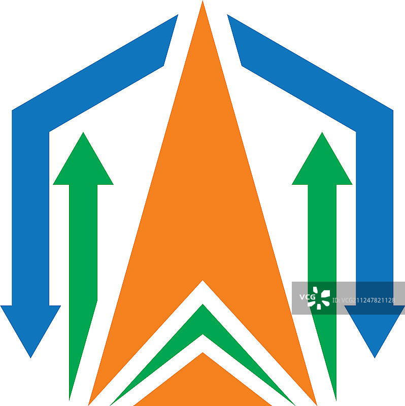 抽象箭头logo图片素材