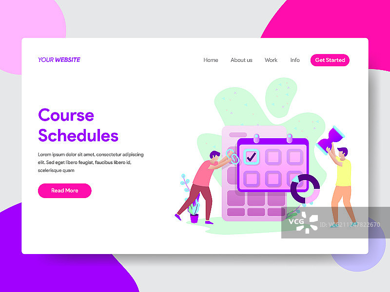 学生课程表概念图片素材