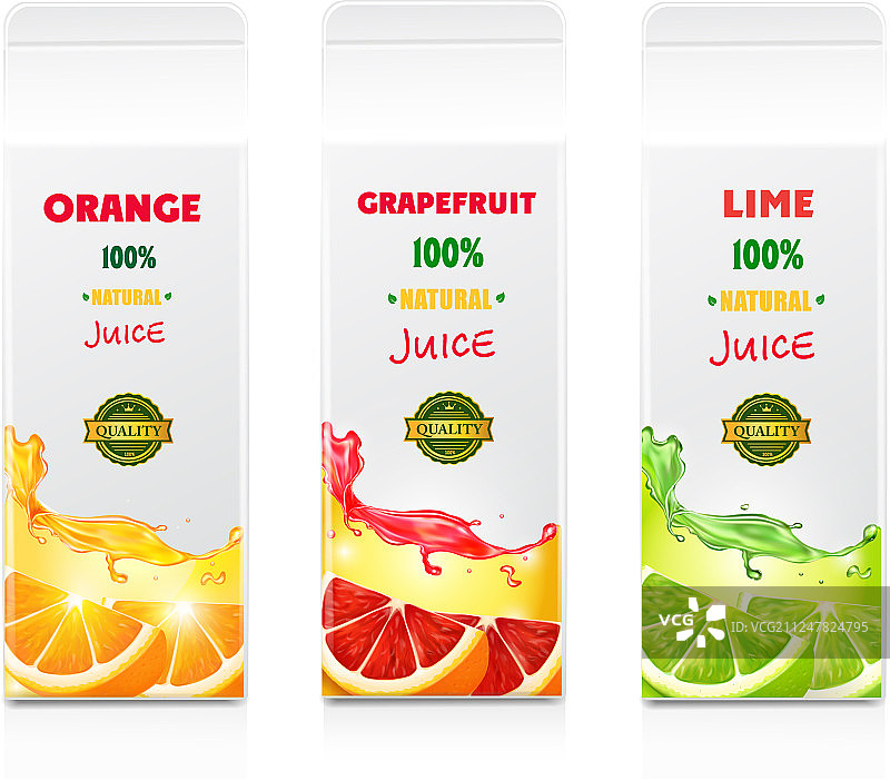 柑橘纸板盒果汁包装套装图片素材