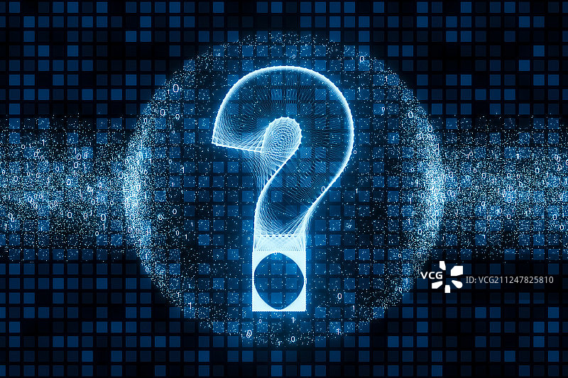 问号抽象科技背景图片素材