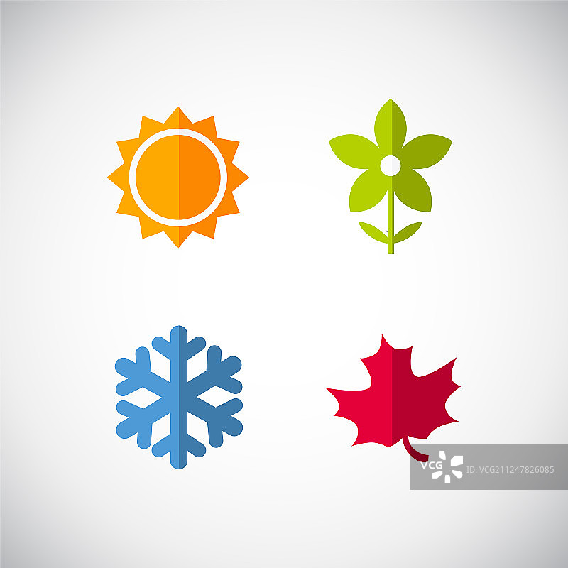 四季图标图片素材