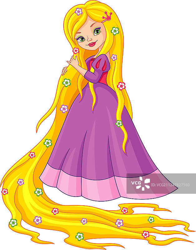 长发公主图片素材