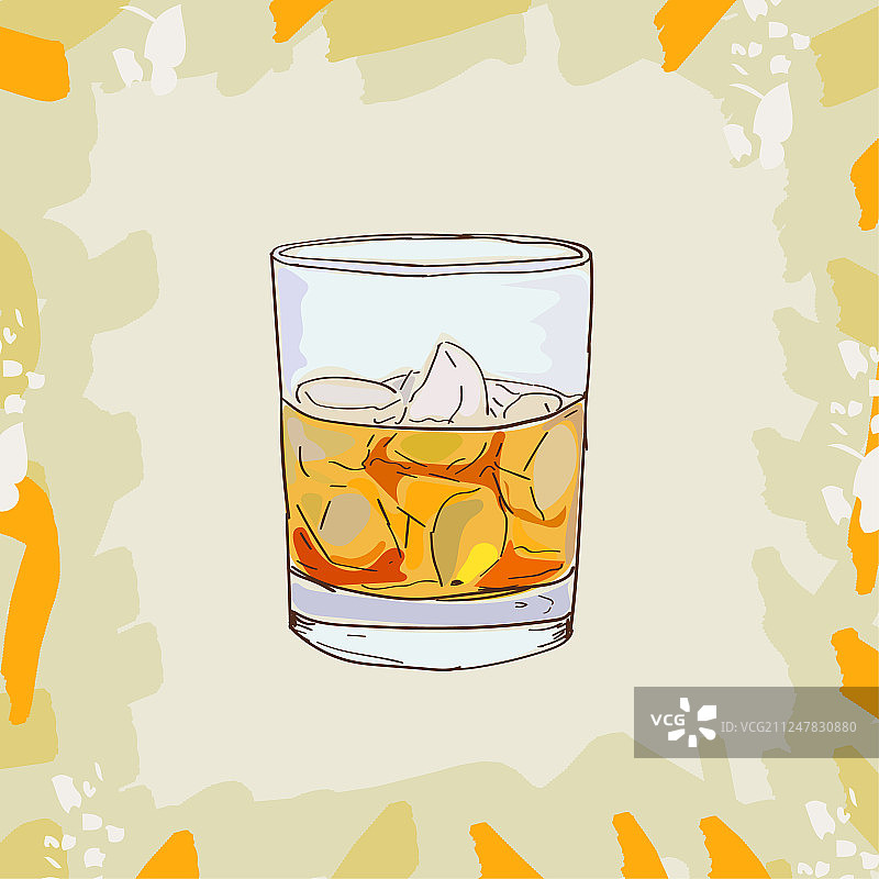 教父鸡尾酒酒精饮品酒吧特调图片素材