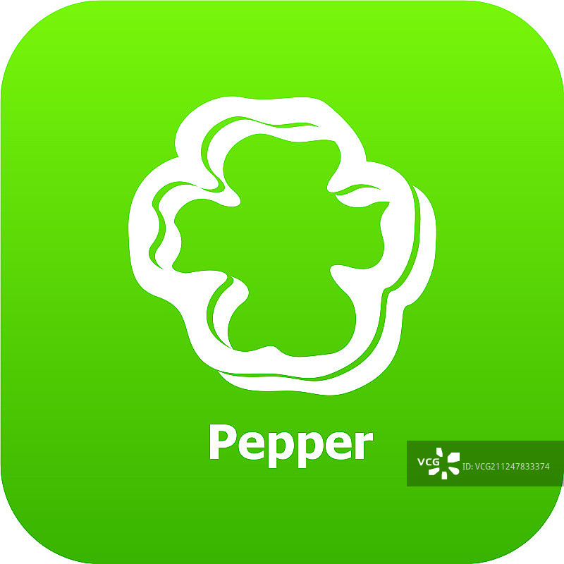 绿色胡椒图标图片素材
