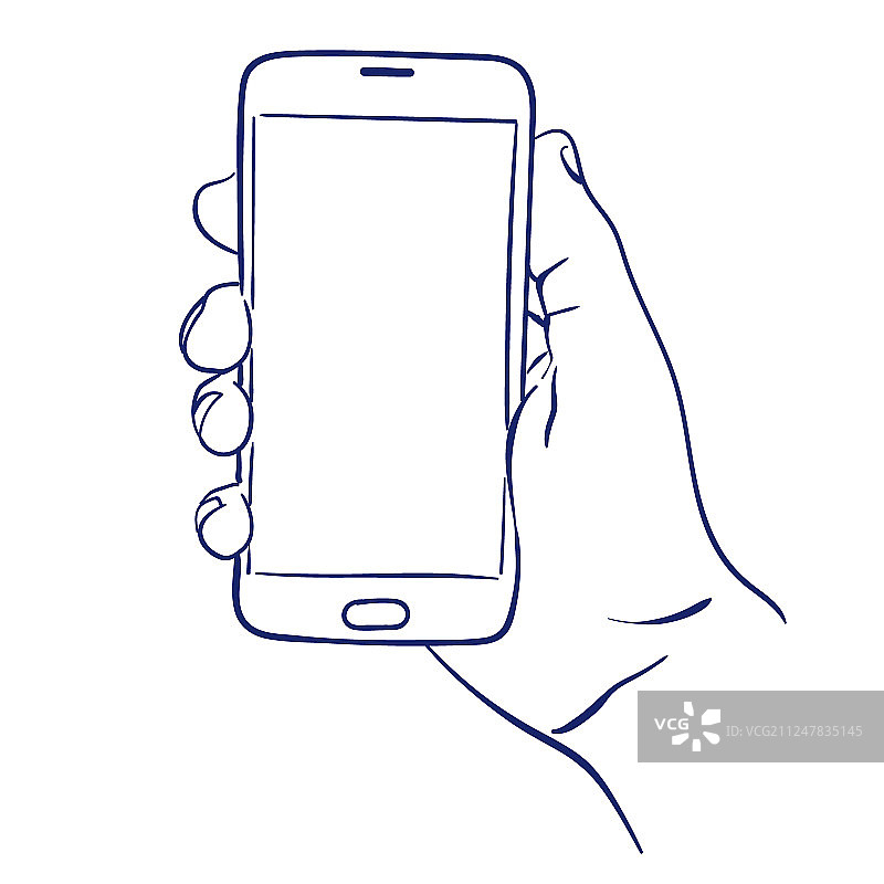 手持智能手机使用示意图片素材