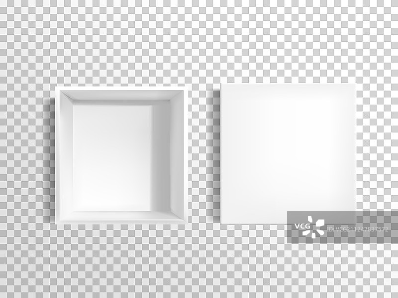 带盖的空白白色空鞋盒图片素材