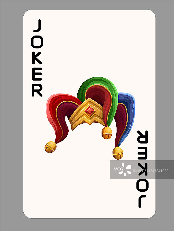 扑克牌小丑帽子图片素材