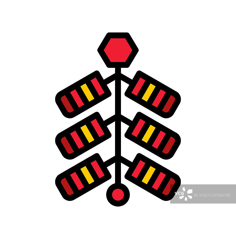 鞭炮中国农历新年填充图标图片素材