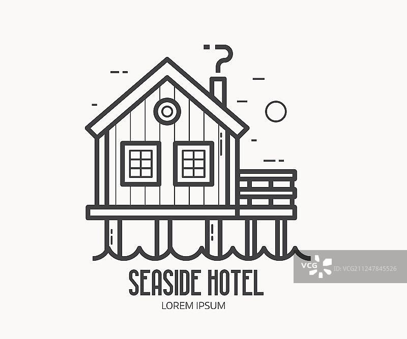 渔夫高跷屋图片素材