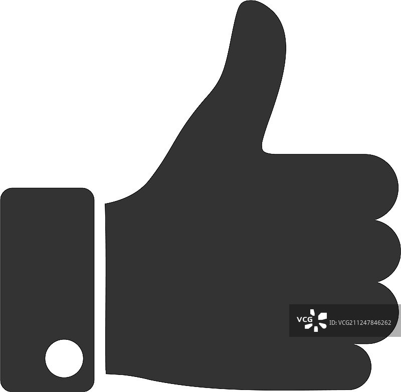 扁平风格点赞图标图片素材