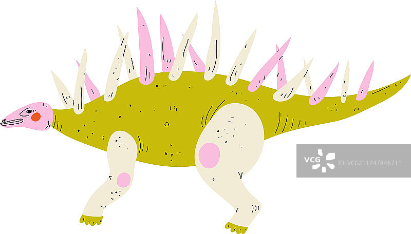 可爱彩色的食肉牛龙图片素材