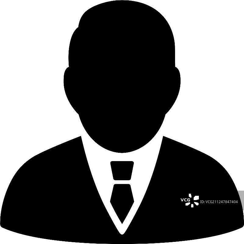 老板扁平图标图片素材