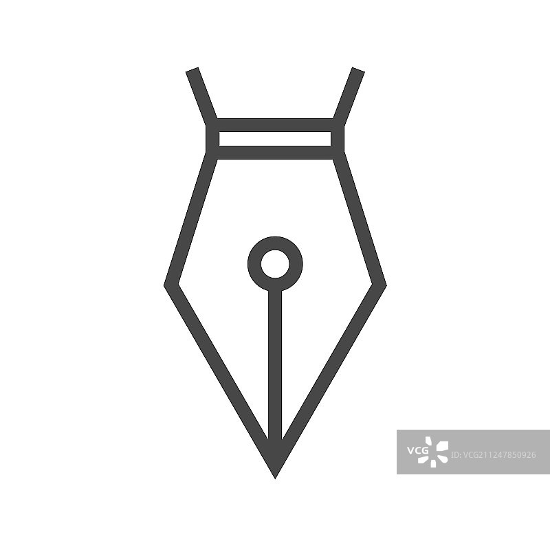 笔尖细线图标图片素材