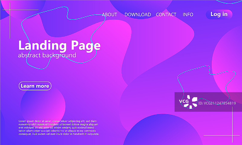 网站着陆页流体背景图片素材