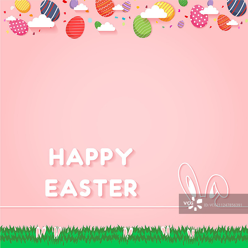 复活节彩蛋贺卡图片素材