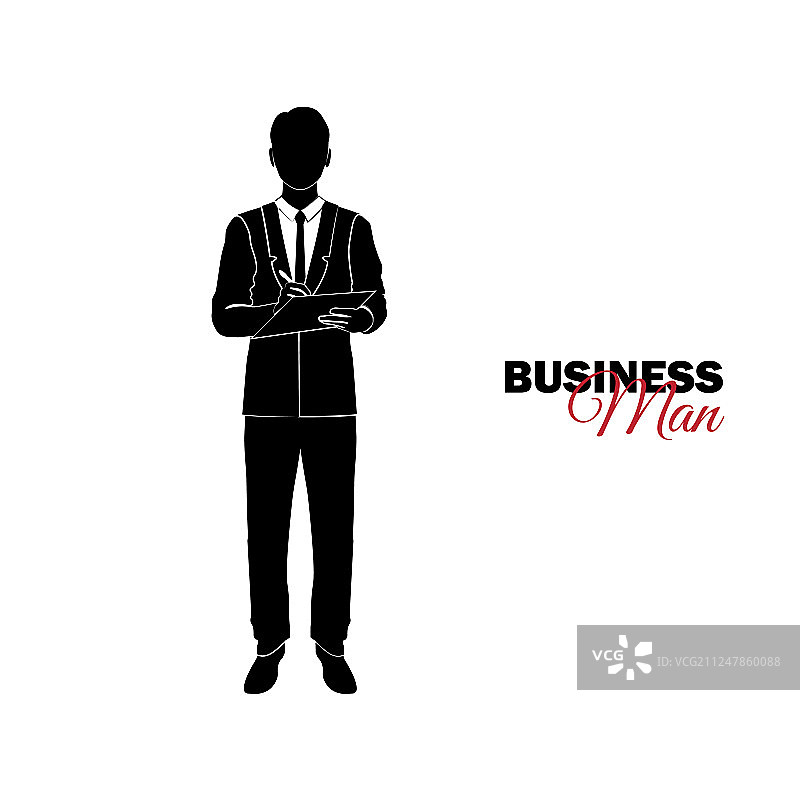 身穿商务套装的男商人经理图片素材