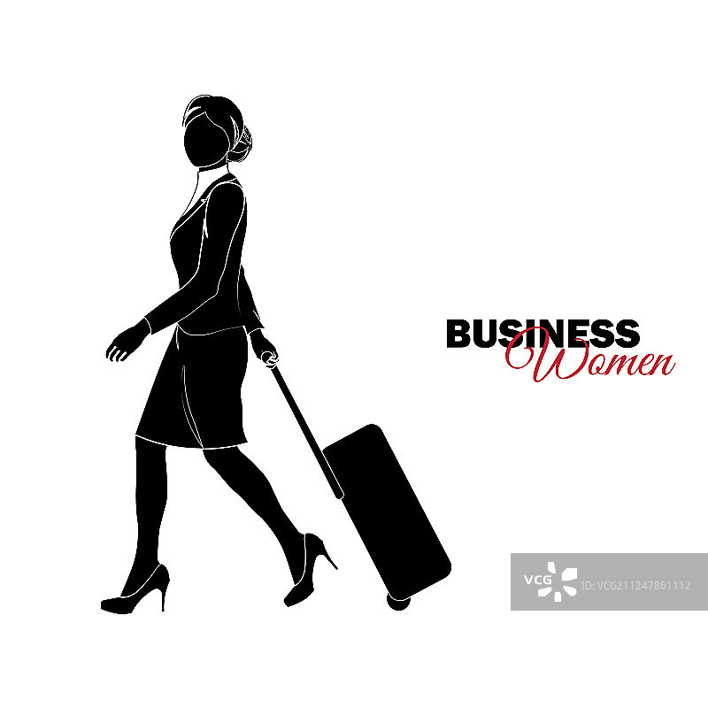 穿着商务套装的女商人图片素材