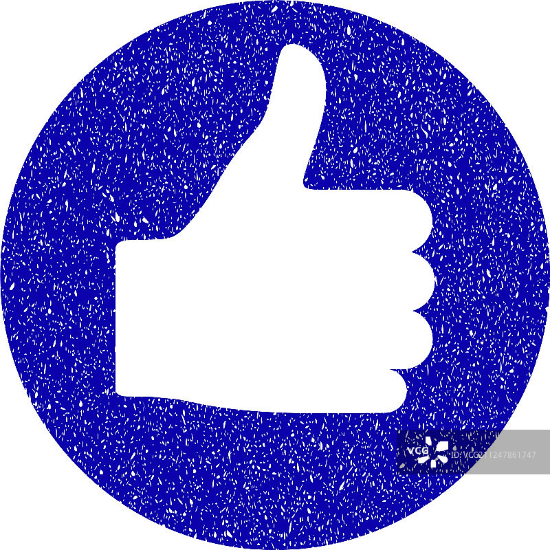 带有grunge水印的点赞图标图片素材