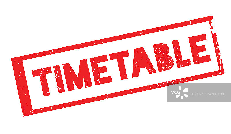 时间表橡胶印章图片素材