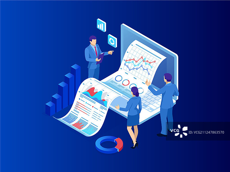 2.5D数据分析业务专家团队图片素材