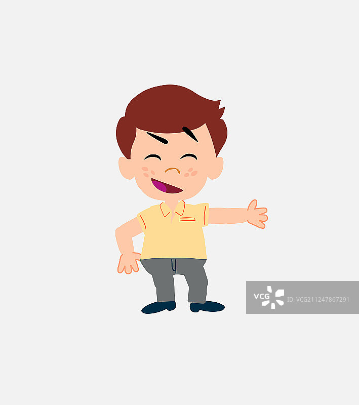 穿着休闲商务装的商人展示图片素材